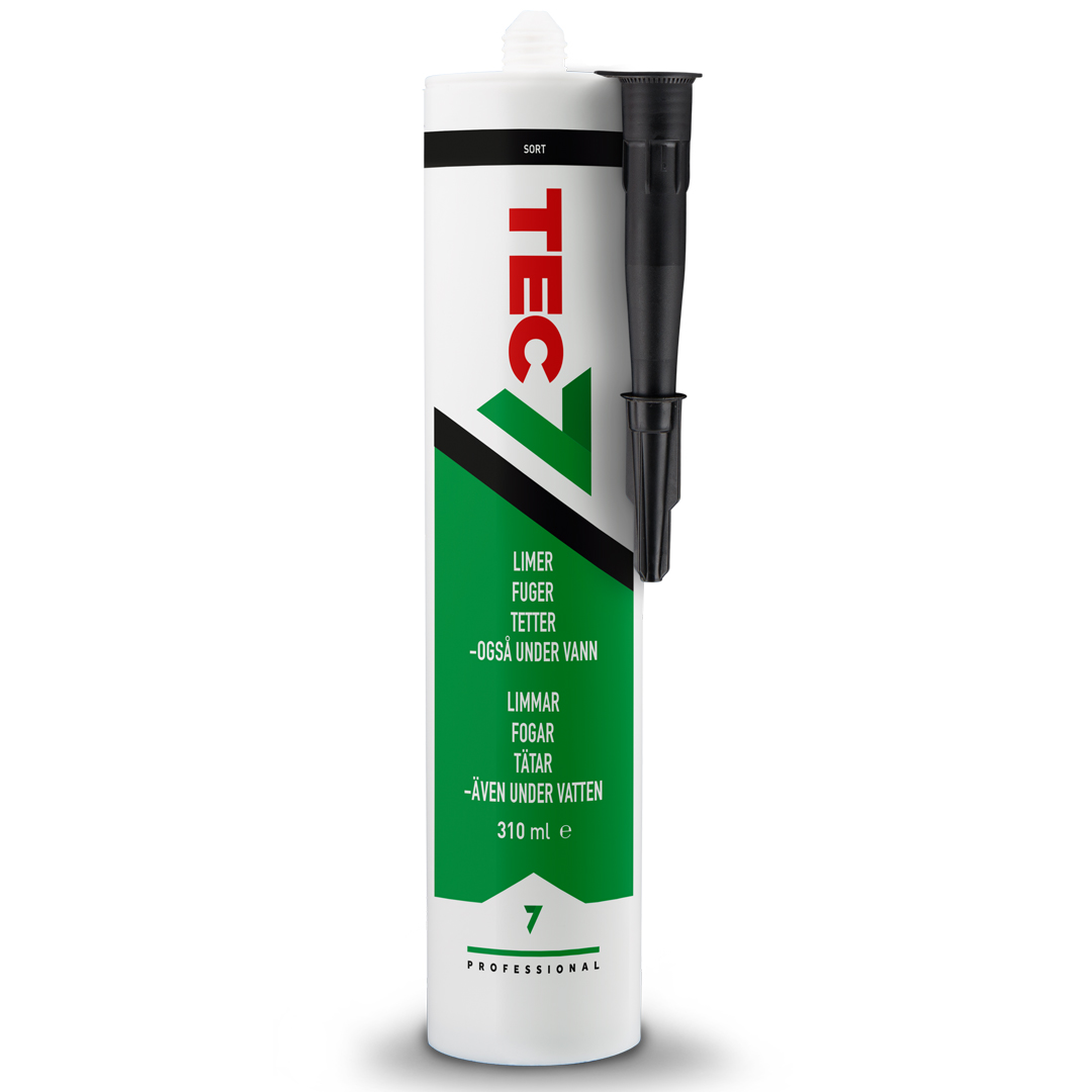 Tec7 fugemasse sort 310ml