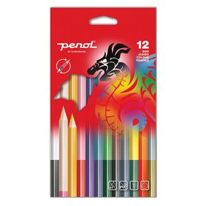 Penol fargeblyanter 12 jumbo duo