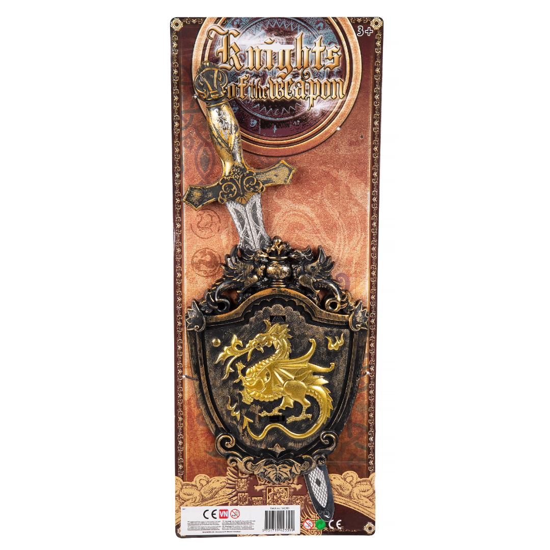 Sverd med skjold asst.