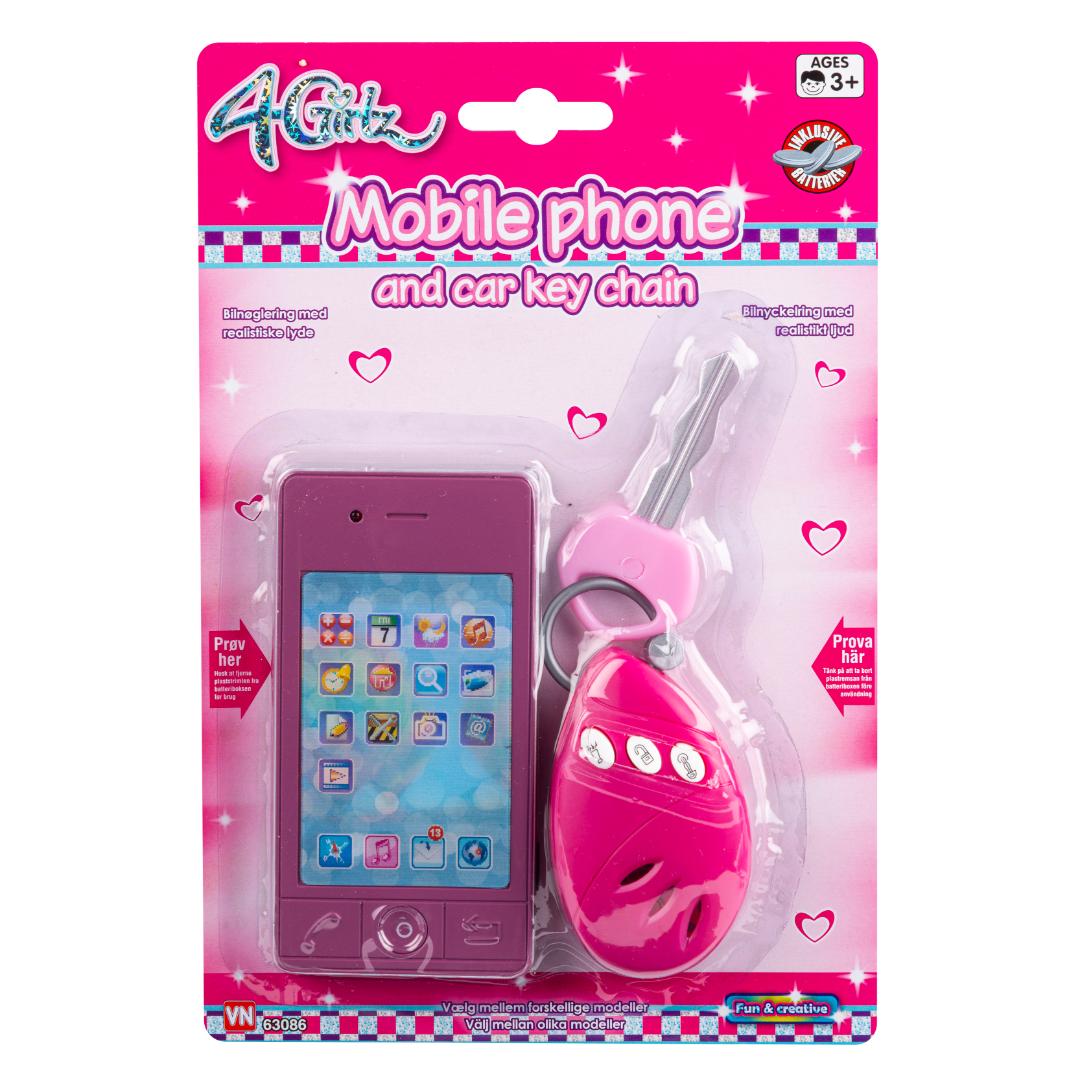 4girlz mobil og bilnøkkel med lyd - Bilde 2
