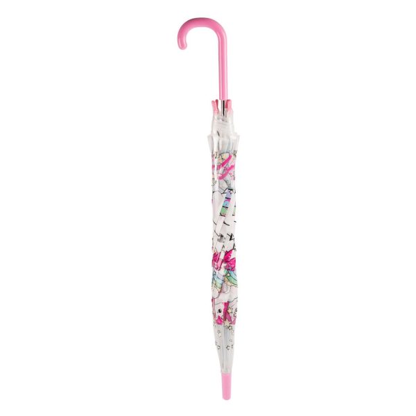 4girlz dome paraply 70cm see-tru unicorn - Bilde 2