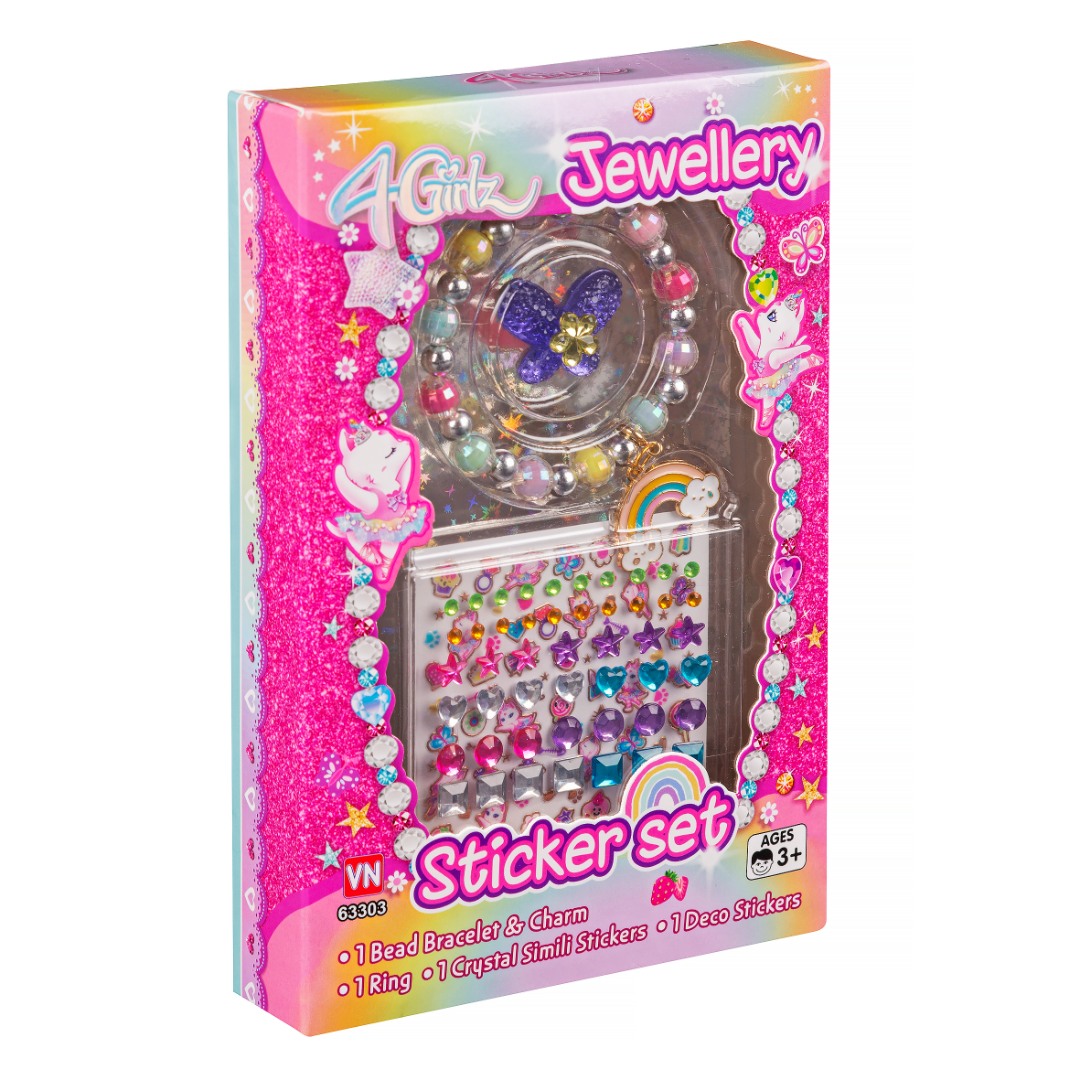 4-girlz armbånd+ sticker