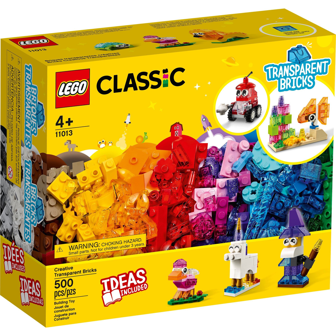 Lego kreativitet med gjennomsiktige klos