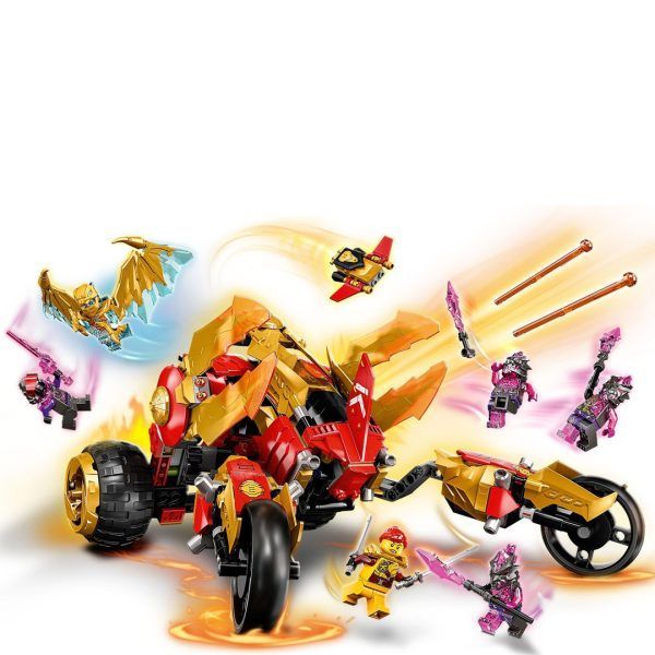 Lego kais gulldrage-kjøretøy - Bilde 4