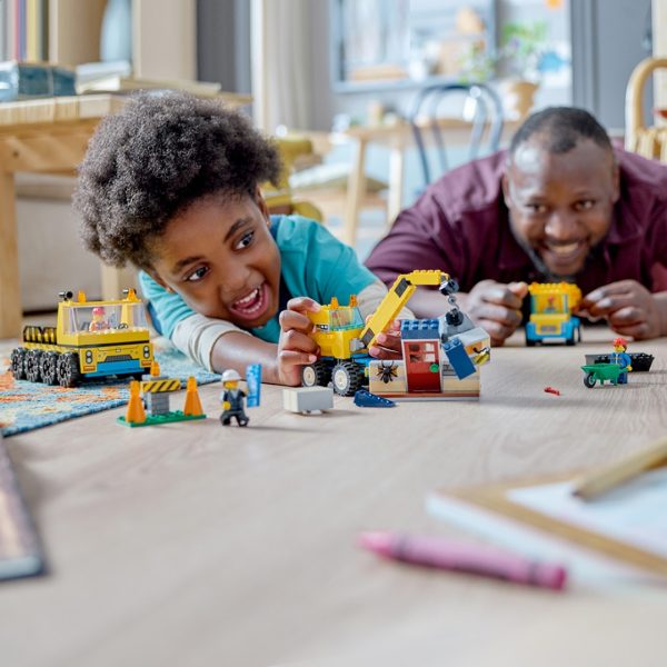 Lego anleggsmaskiner og kran med rivning - Bilde 4