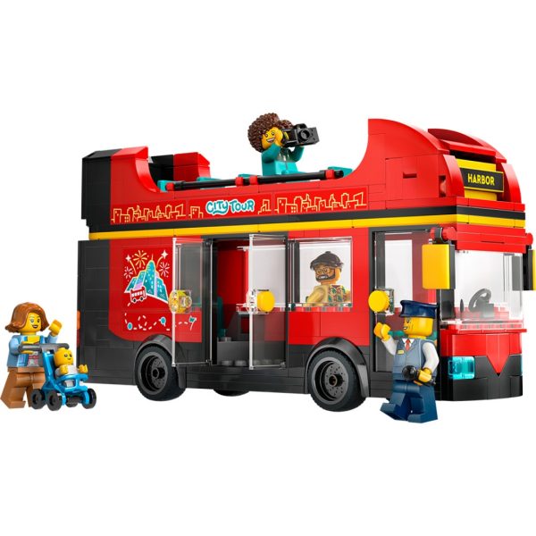 Lego rød dobbeltdekker-turistbuss - Bilde 2