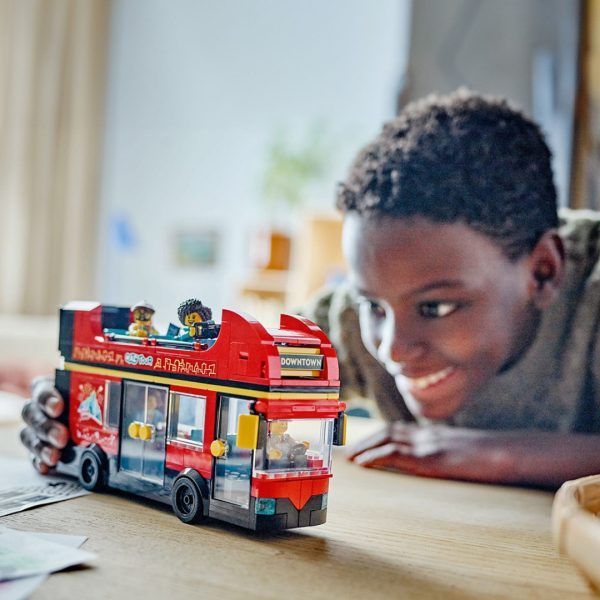 Lego rød dobbeltdekker-turistbuss - Bilde 4