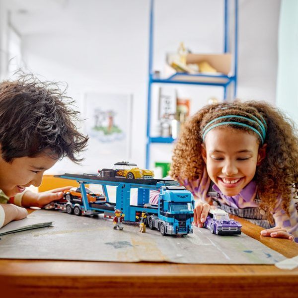 Lego biltransporter med sportsbiler - Bilde 4