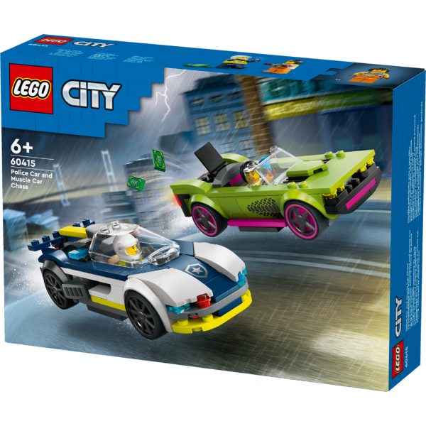 Lego politibil på muskelbil-jakt - Bilde 2