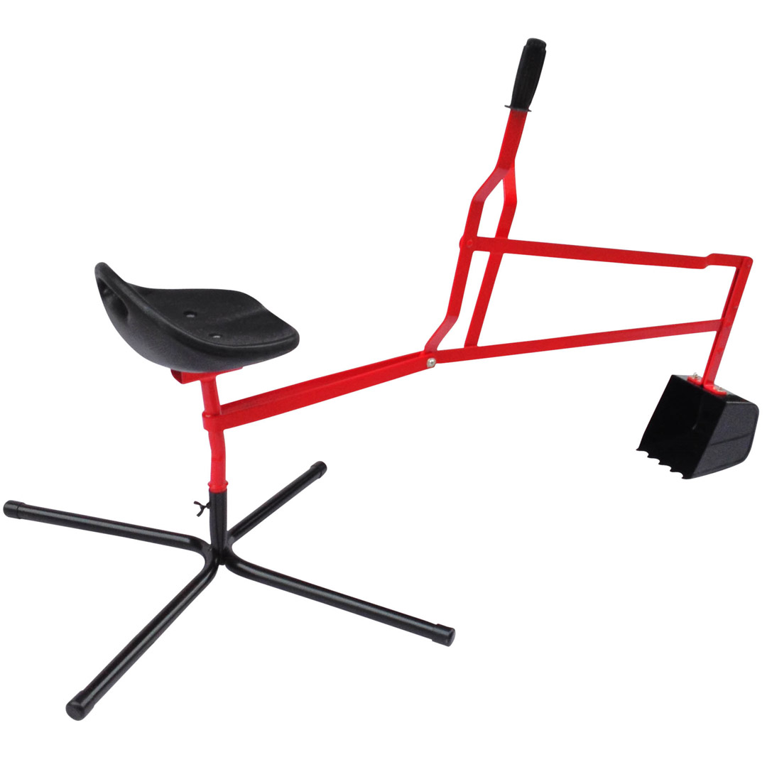 Gravemaskin for barn rød og sort - Bilde 2