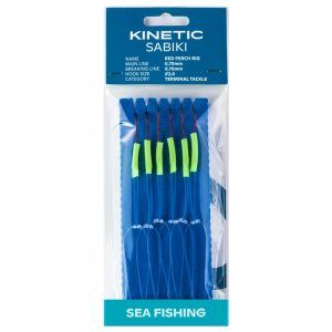 Kinetic sabiki red perch #2/0 green/glow