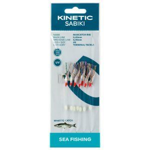 Kinetic sabiki maxcatch #6 holo fishskin