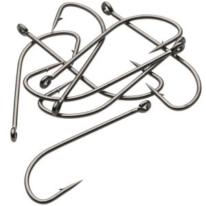 Kinetic long shank single hook #9/0 blac