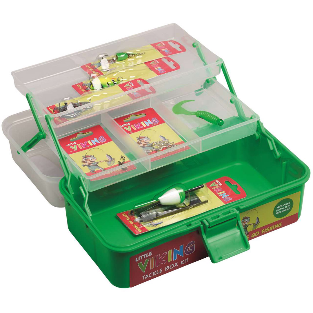 Little viking tackle box kit green