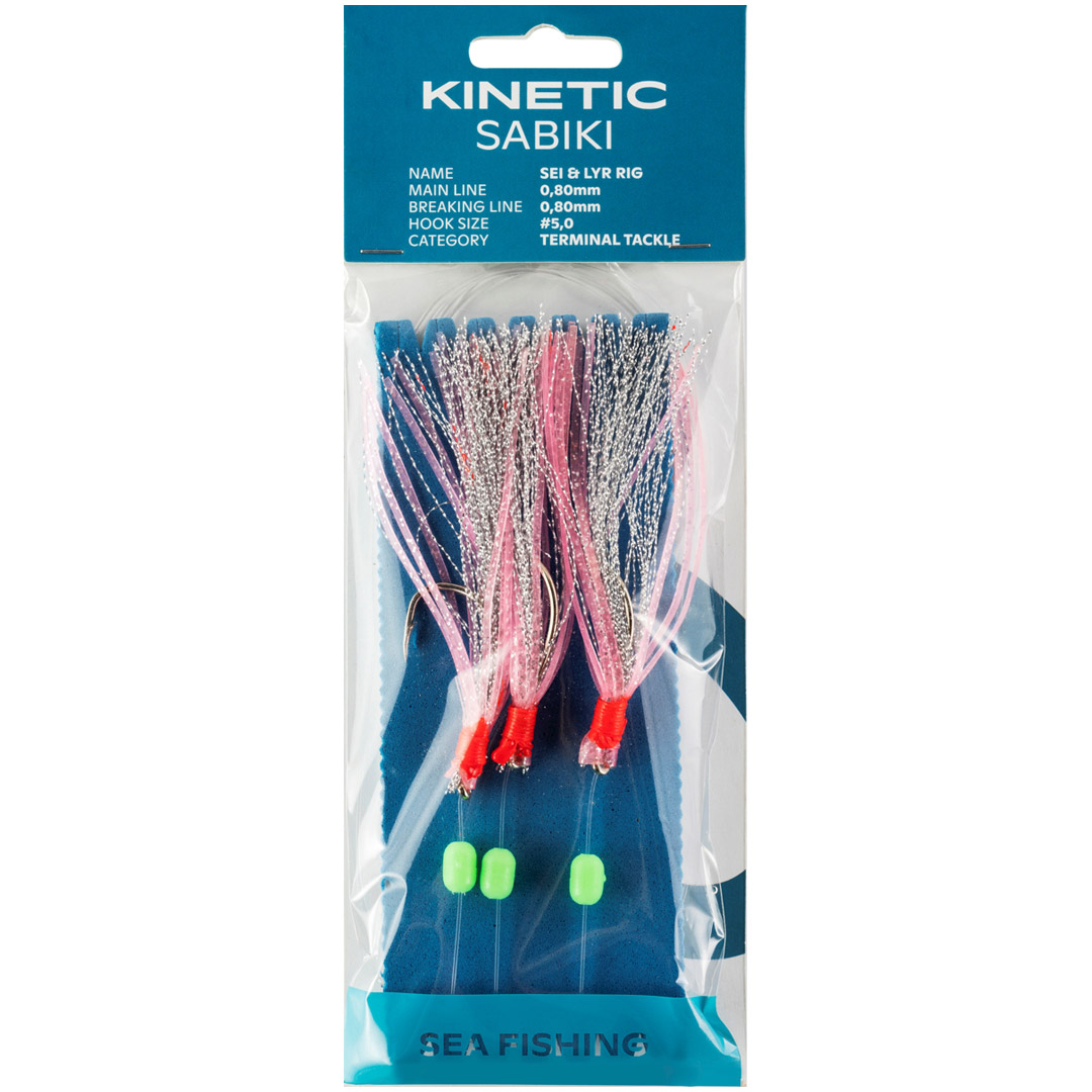 Kinetic sabiki sei & lyr #5/0 pink