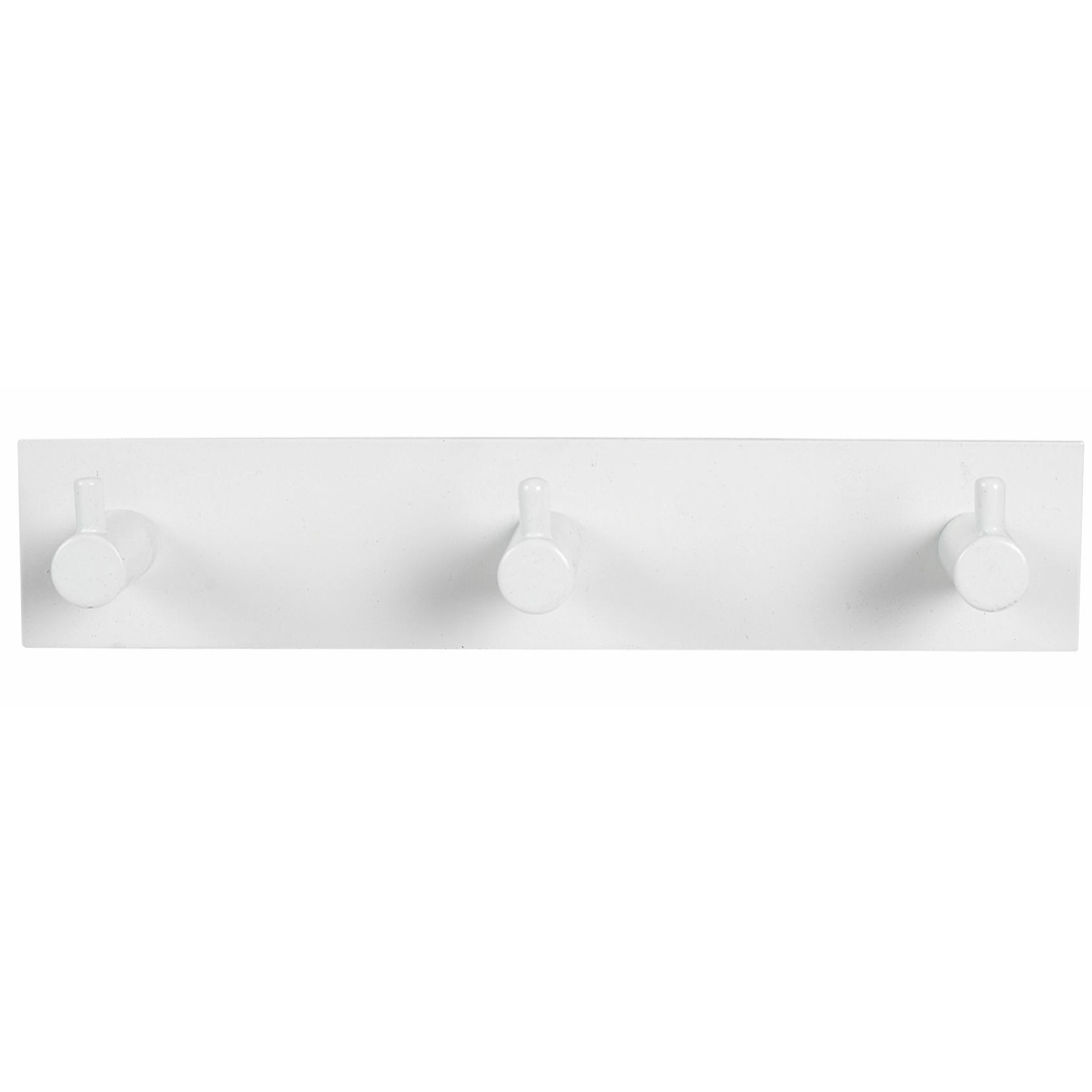 Home it knaggrekke med 3 knagger hvit