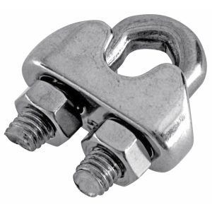 Home it vaierklemme 5 mm rustfritt stål