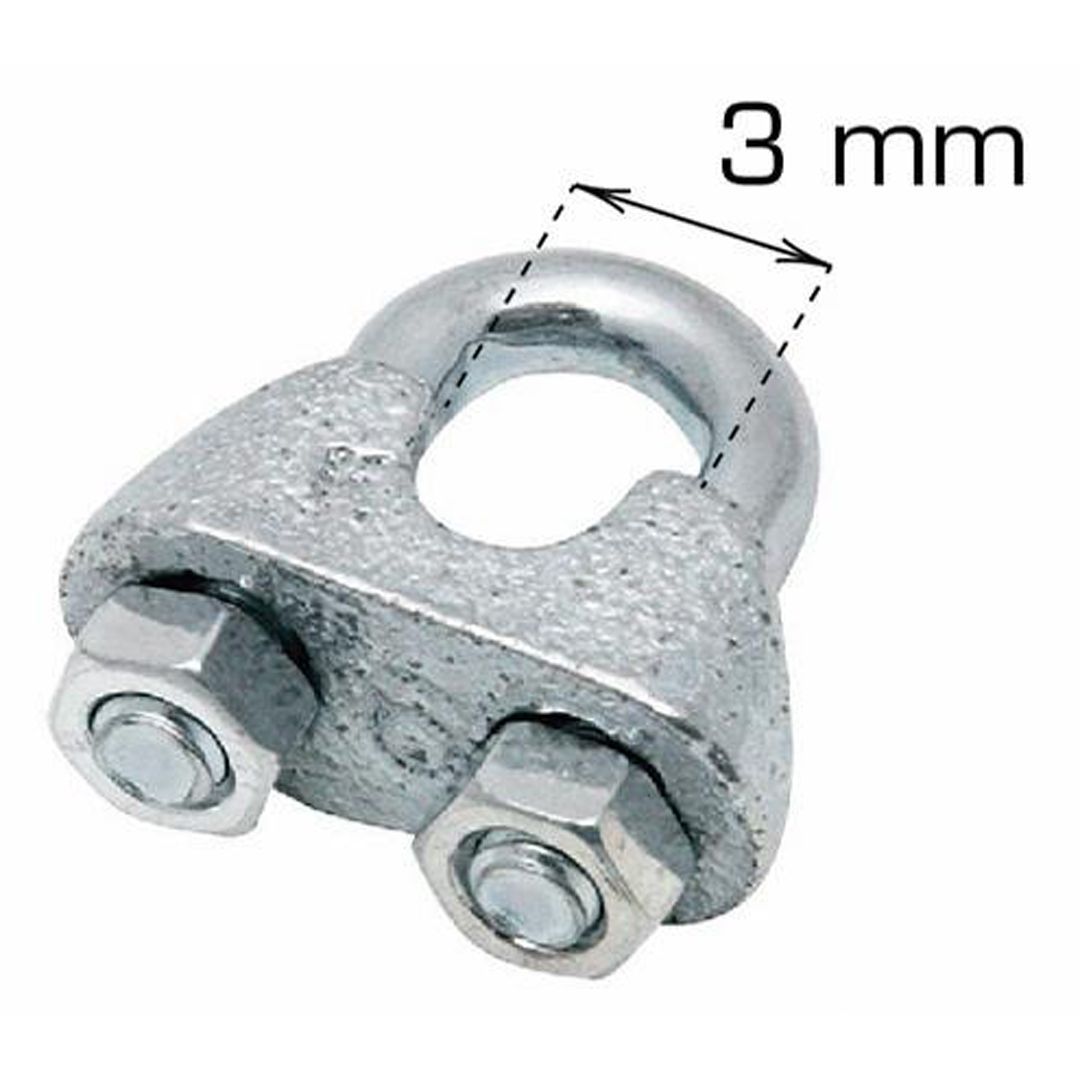 Home it vaierklemme 3 mm - Bilde 2