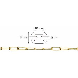 Home it pyntekjede messing rundt 2 meter