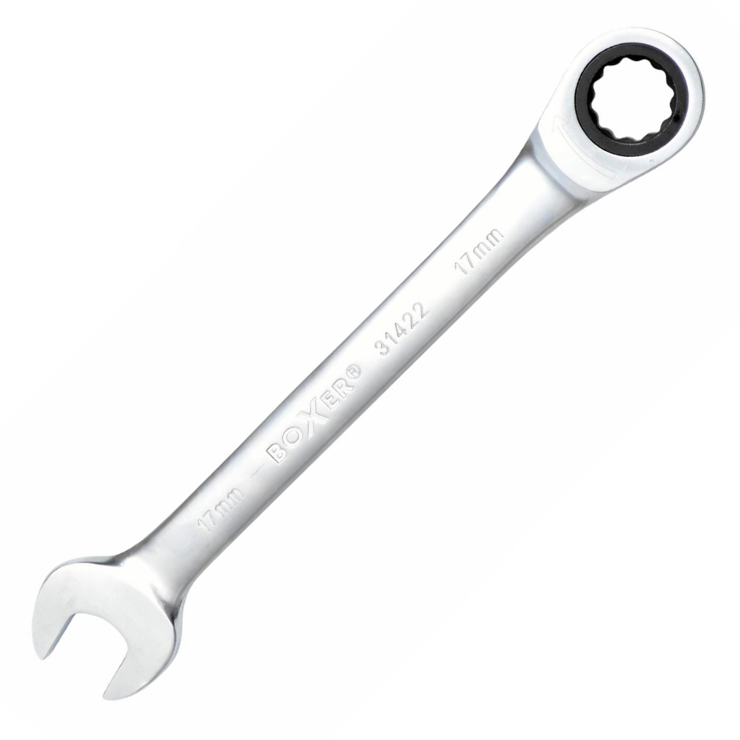 Boxer ringnøkkel 17mm med skralle
