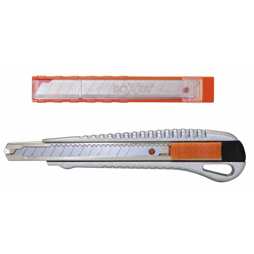 Boxer hobbykniv 9 mm inkl. 10 ekstra kni