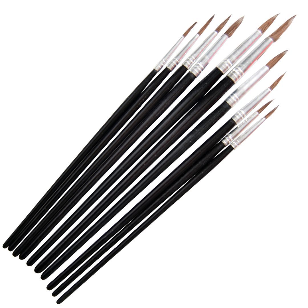 Millarco kunstnerpenselsett 10 stk.