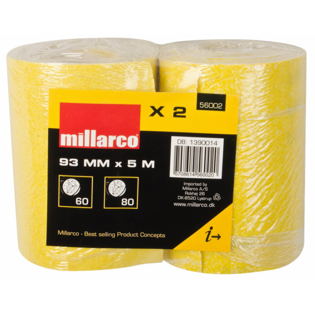Millarco slipepapir 2 ruller 93x5 m k60 - Bilde 2