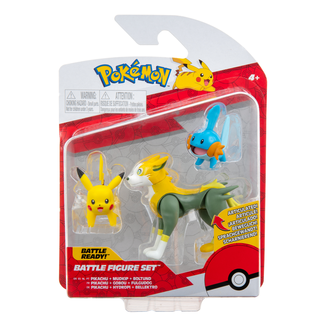 Pokemon battle figure 3 pack ass. w12