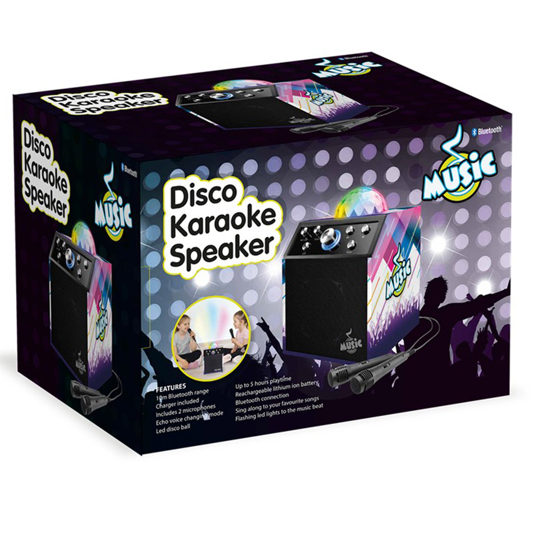 Mu karaoke bt disco cube w/2 mics - Bilde 2