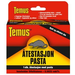 Temus åtestasjon med musegift pasta 50gr