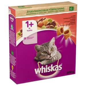 Whiskas oksekjøtt 1+ 800g