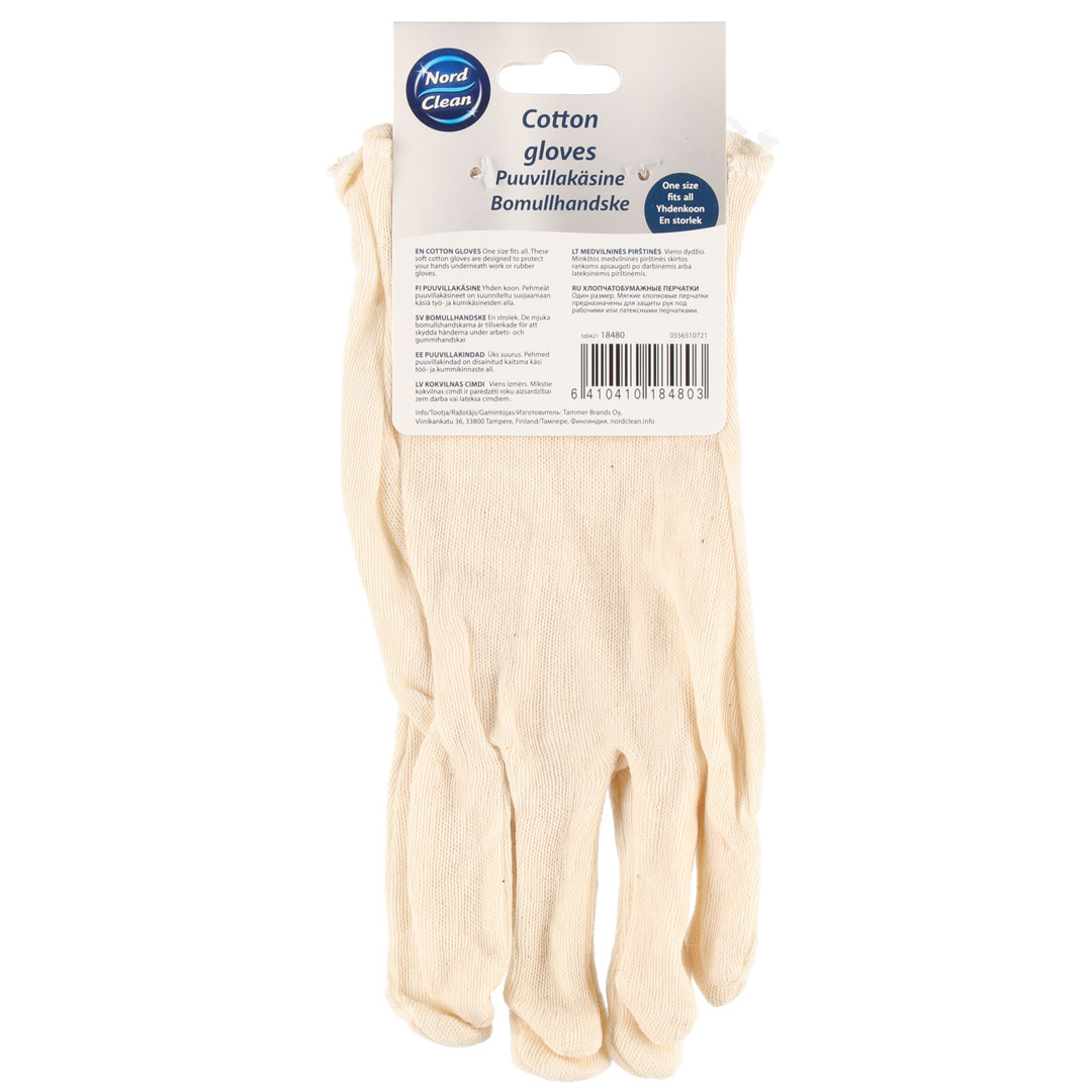 Nord clean bomull hansker - Bilde 2