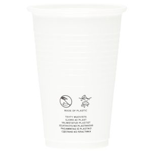 Saana plast kopp hvit 200 ml 50 stk