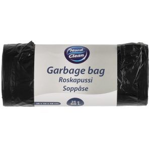 Nord clean søppelpose svart 30 l 25 stk