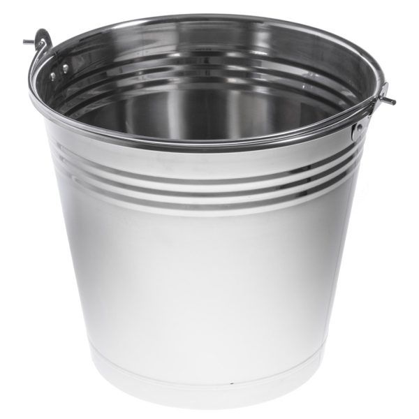 Rustfri stålbøtte 12 liter