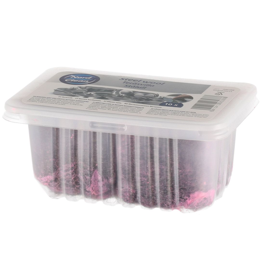 Nord clean stål ull såpe pads 10 stk