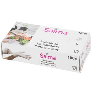 Saima vinyl hansker l 100 stk
