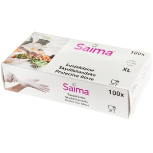 Saima vinyl hansker xl 100 stk
