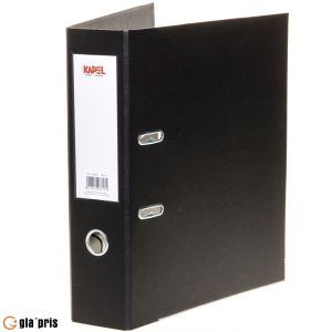 Brevordner 75mm sort