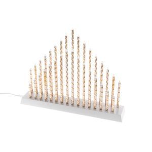 Finnlumor lysestake pihla sølv 33led