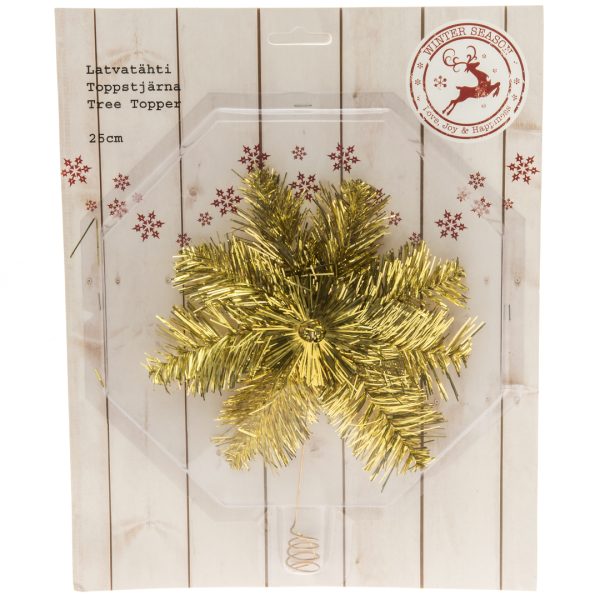 Juletre stjerne gull 25 cm - Bilde 2