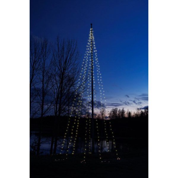 Finnlumor flaggstang lyskjede 400led var