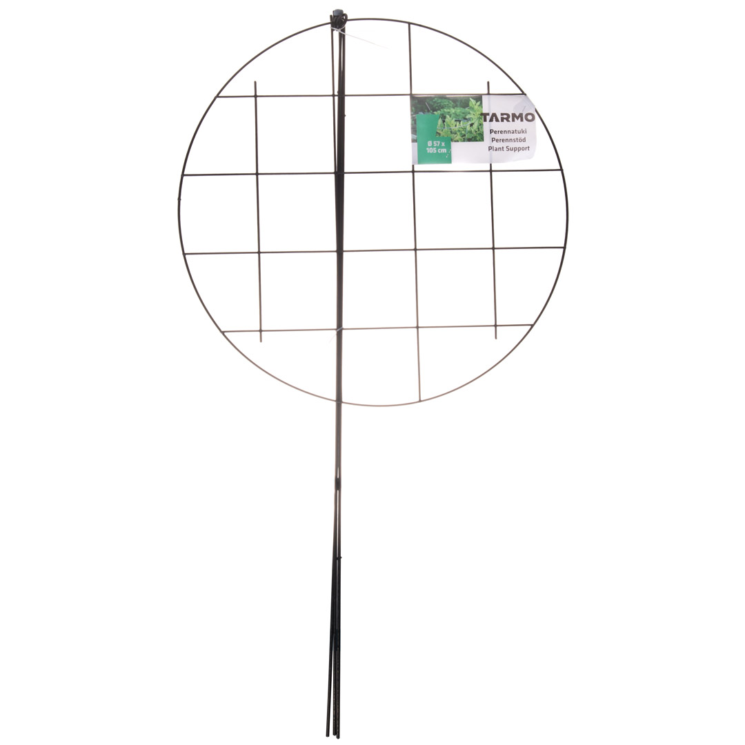 Tarmo rund blomster støtte med rutenett