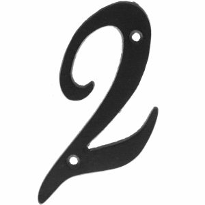 Tarmo husnummer i støpejern nr 2