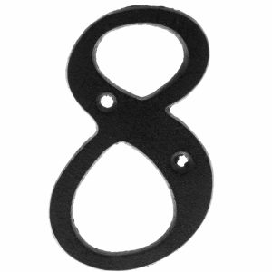 Tarmo husnummer i støpejern nr 8