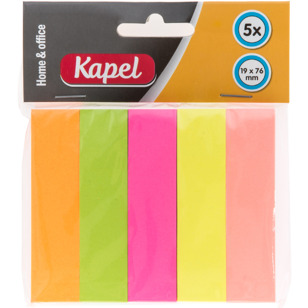Kapel merkelapper 5 pakning 19 x 76 med