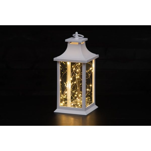 Finnlumor lanterne m/deco lys hvit 40led - Bilde 5
