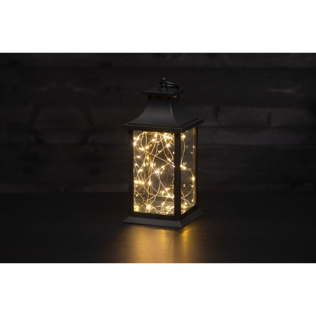 Finnlumor lanterne m/deco lys svart 40le - Bilde 6