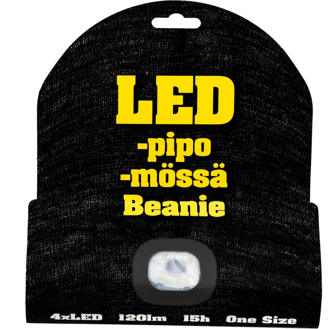 Lue med led lys sort