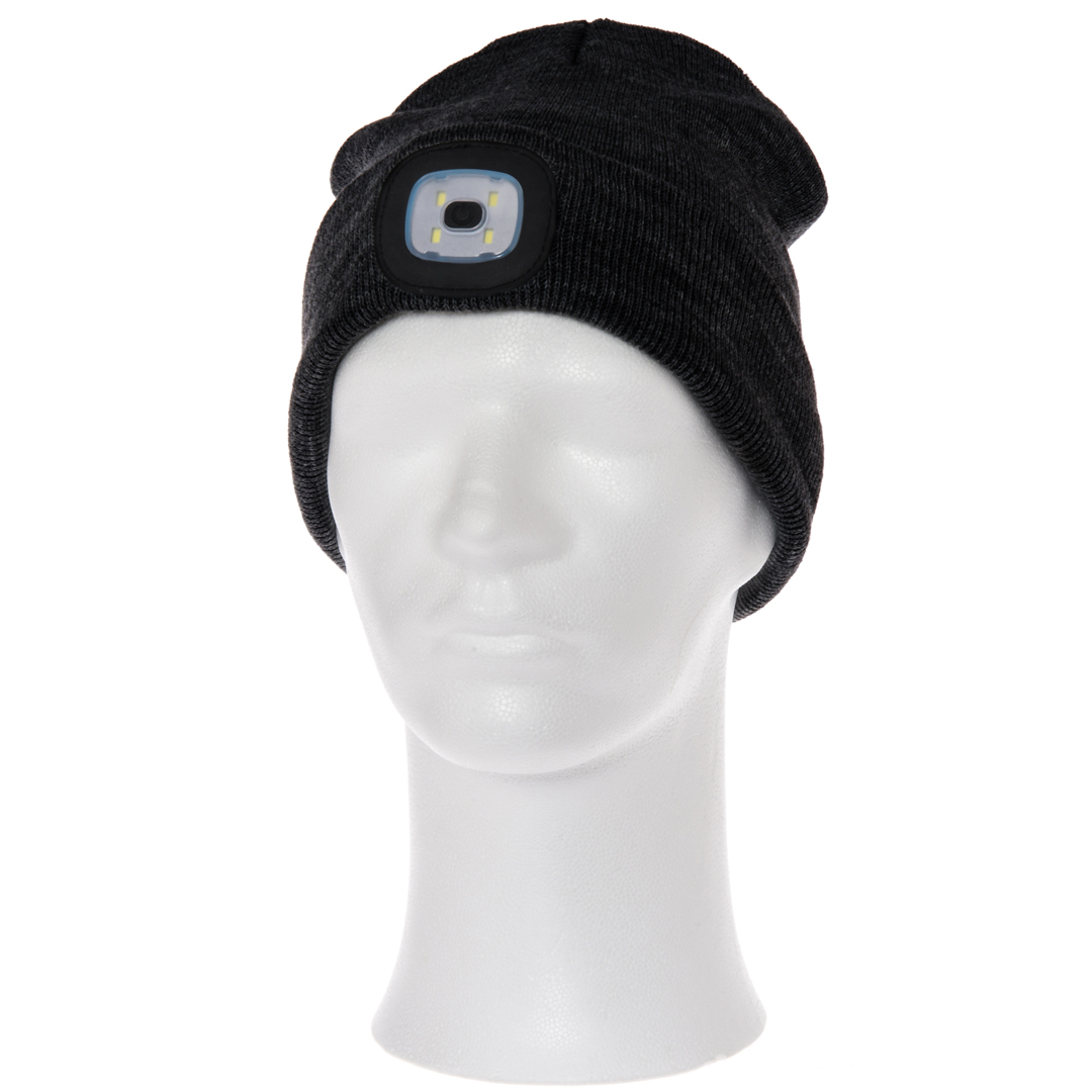 Lue med led lys sort - Bilde 2